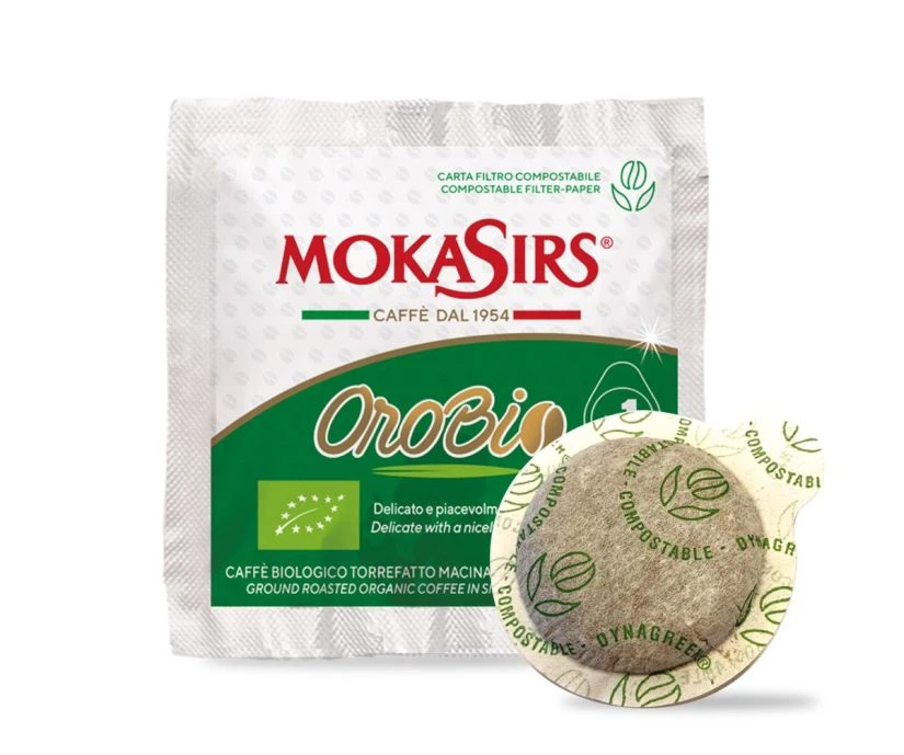 MokaSirs OroBio Organic ESE Espresso Pods 200 Pcs 1 MokaSirs OroBio Organic ESE Espresso Pods 200 Pcs