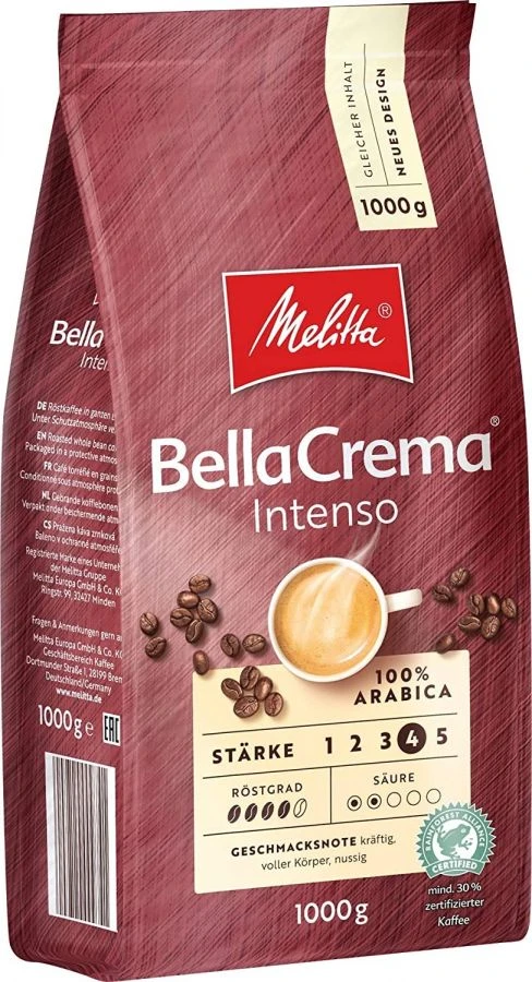 Melitta BellaCrema Intenso 1 Kg Coffee Beans 1 Melitta BellaCrema Intenso 1 Kg Coffee Beans