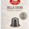 Saquella NEW Bella Crema Nespresso-Compatible Coffee Capsules 30 Pcs