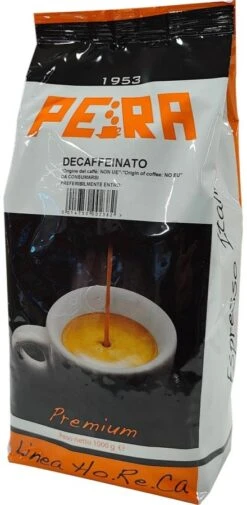 Pera Decaffeinato 1 Kg Decaffeinated Coffee Beans