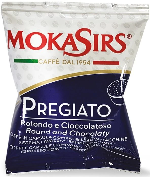 MokaSirs Pregiato Lavazza Espresso Point Capsules 100 Pcs 1 MokaSirs Pregiato Lavazza Espresso Point Capsules 100 Pcs