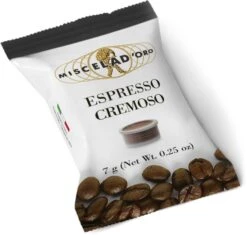 Miscela D'Oro Espresso Cremoso Espresso Capsules 100 Pcs