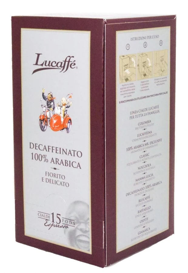 Lucaffé Decaffeinato ESE Espresso Pods 1 Lucaffé Decaffeinato ESE Espresso Pods