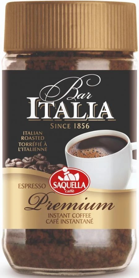 Saquella Bar Italia Espresso Premium Instant Coffee 100 G 1 Saquella Bar Italia Espresso Premium Instant Coffee 100 G
