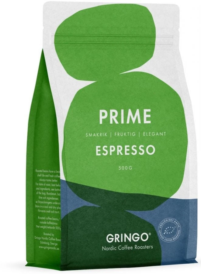 Gringo Nordic Prime Espresso EKO 500 G Coffee Beans 1 Gringo Nordic Prime Espresso EKO 500 G Coffee Beans