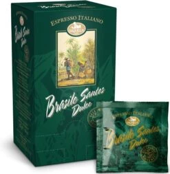 Saquella Brasile Santos Dulce Espresso Pods 18 Pcs