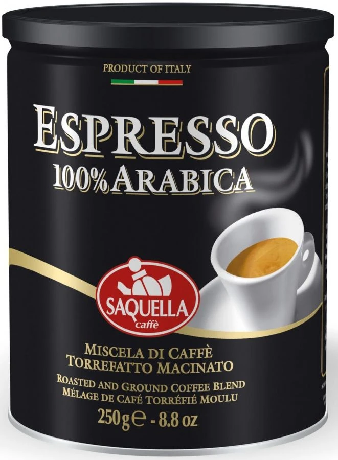 Saquella Espresso 100 % Arabica 250 G Ground Coffee 1 Saquella Espresso 100 % Arabica 250 G Ground Coffee