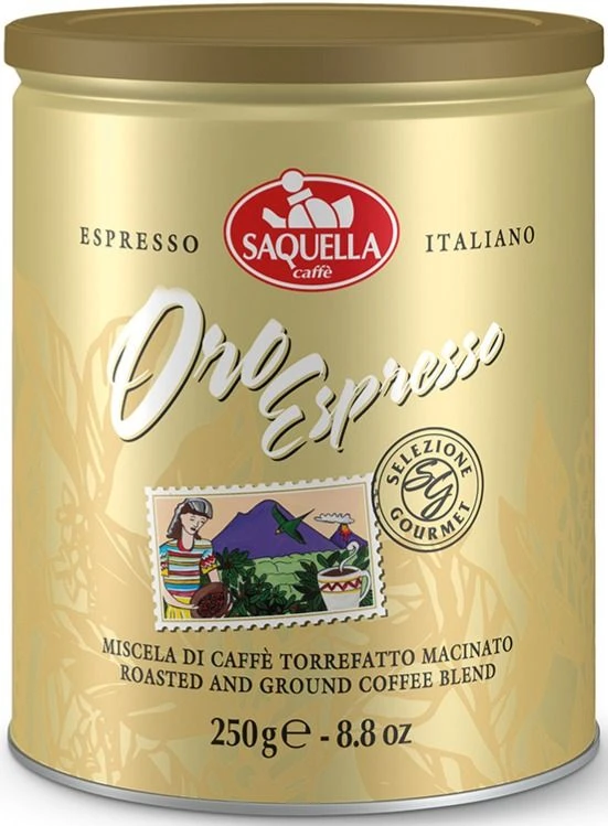 Saquella Gourmet Oro Espresso 250 G Ground Coffee 1 Saquella Gourmet Oro Espresso 250 G Ground Coffee