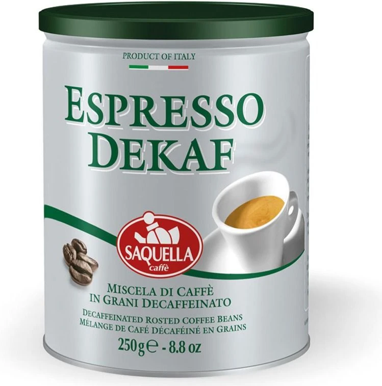 Saquella Espresso Dekaf Caffeine Free Coffee 1 Saquella Espresso Dekaf Caffeine Free Coffee