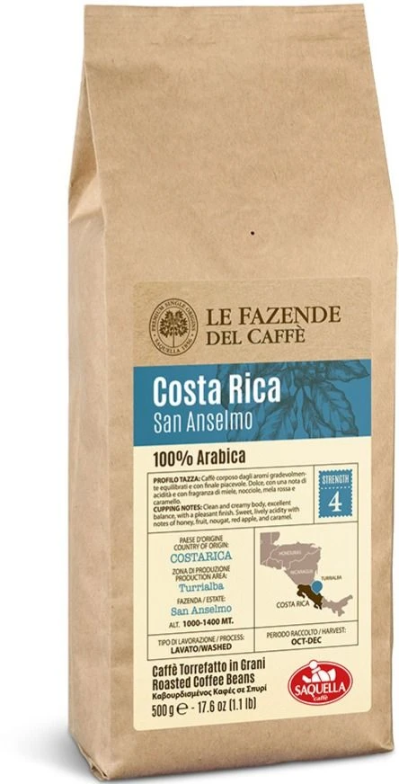 Saquella Costa Rica San Anselmo 500 G Coffee Beans 1 Saquella Costa Rica San Anselmo 500 G Coffee Beans